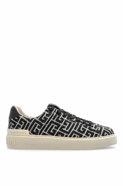 Balmain BLACK Sports shoes with monogram