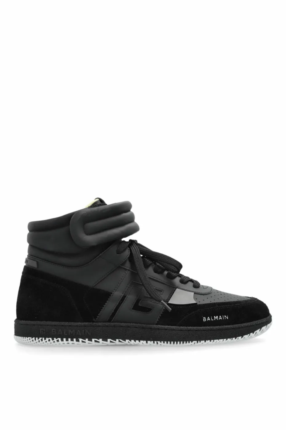 Balmain BLACK Swan high-top sneakers