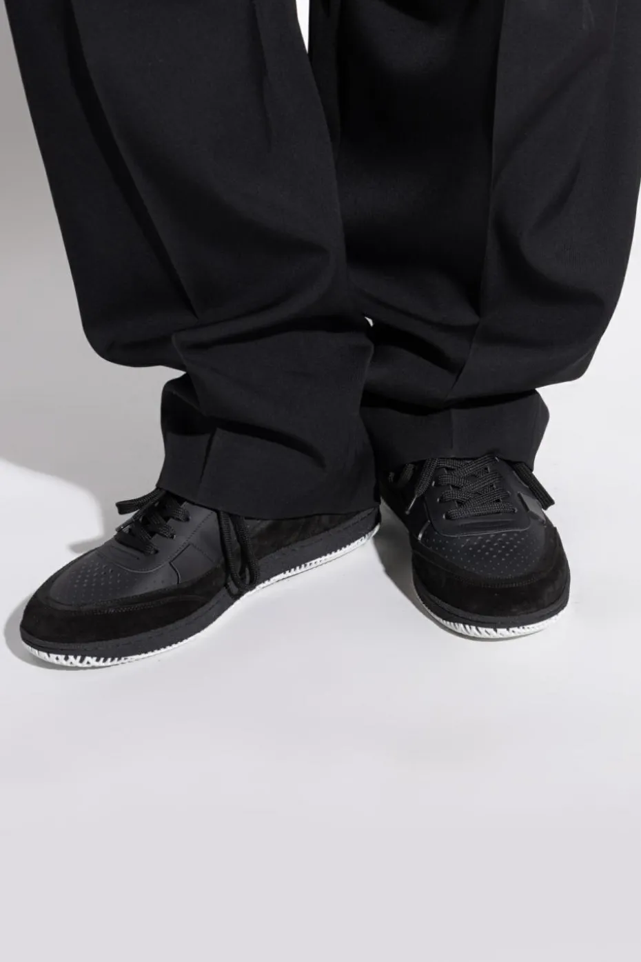 Balmain BLACK Swan high-top sneakers