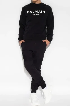 Balmain BLACK Sweatshirt with logo