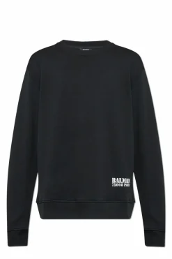 Balmain BLACK Sweatshirt with printed logo