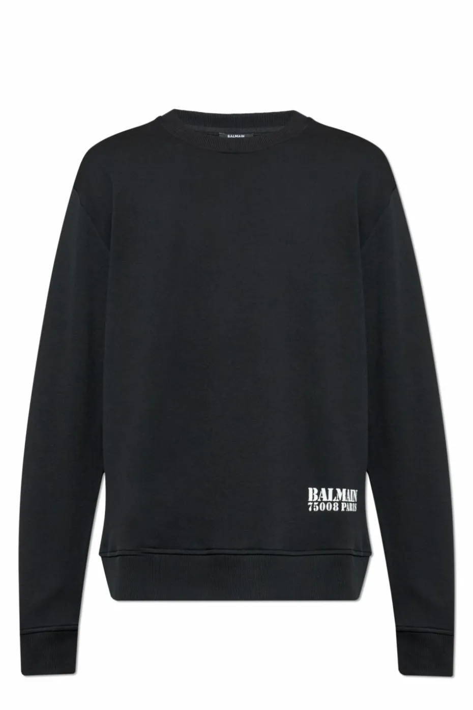 Balmain BLACK Sweatshirt with printed logo