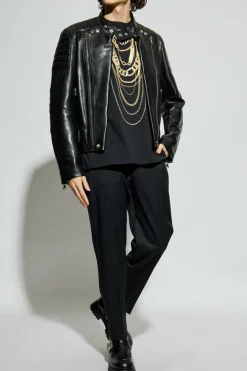 Balmain BLACK T-shirt with print
