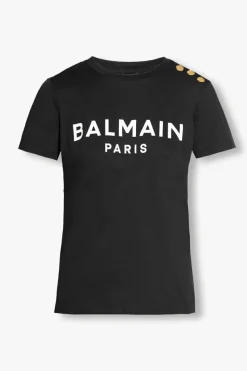 Balmain BLACK T-shirt with logo