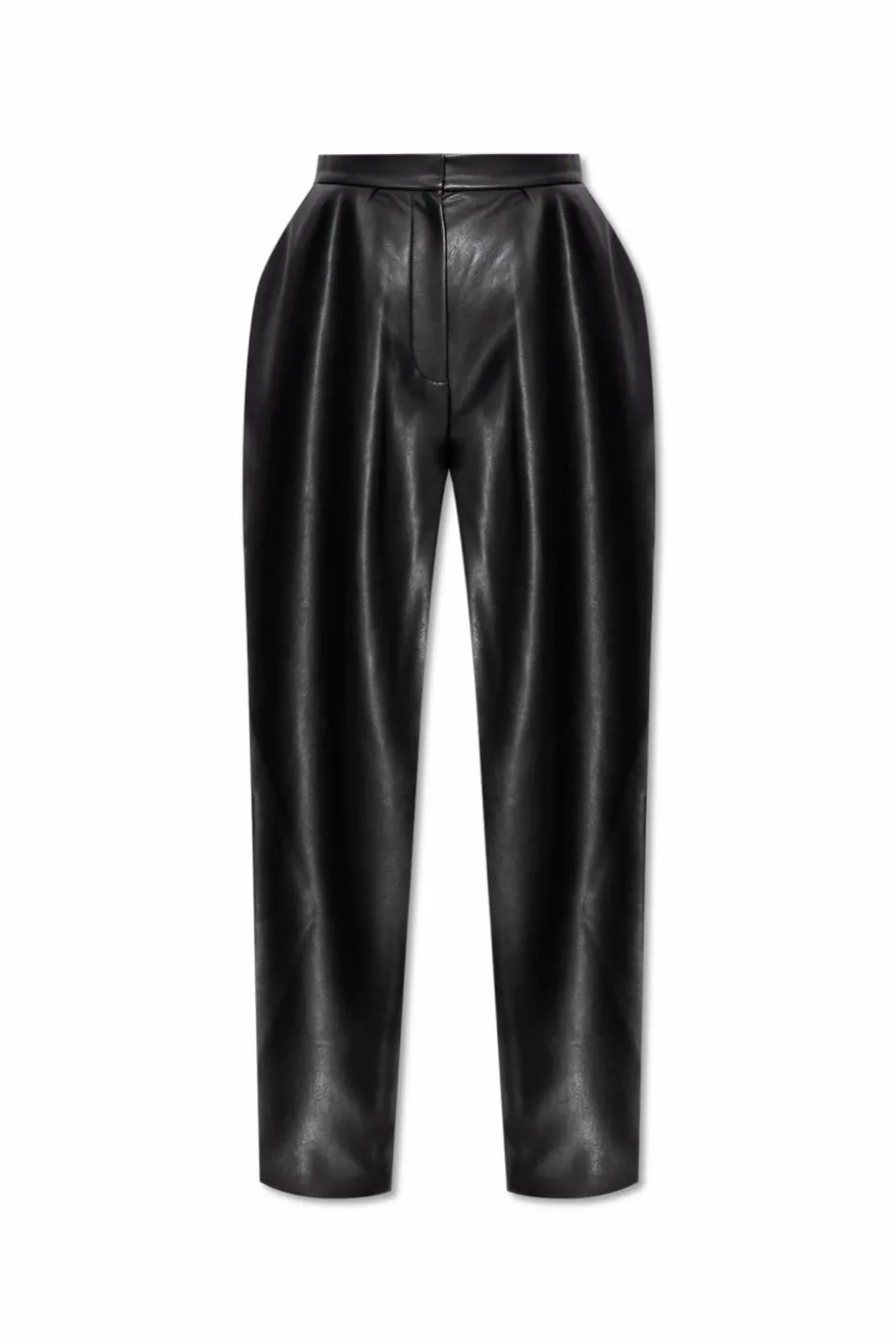 Balmain BLACK Vegan leather trousers