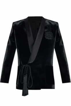 Balmain BLACK Velvet blazer