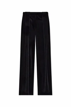 Balmain BLACK Velvet pants with front darts