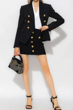 Balmain BLACK Wool blazer