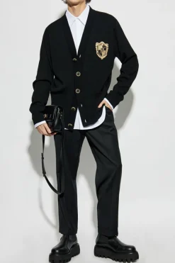 Balmain BLACK Wool Cardigan