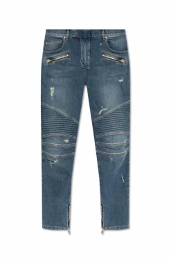 Balmain BLUE Jeans with a logo