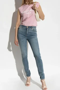 Balmain BLUE Jeans with tapered legs