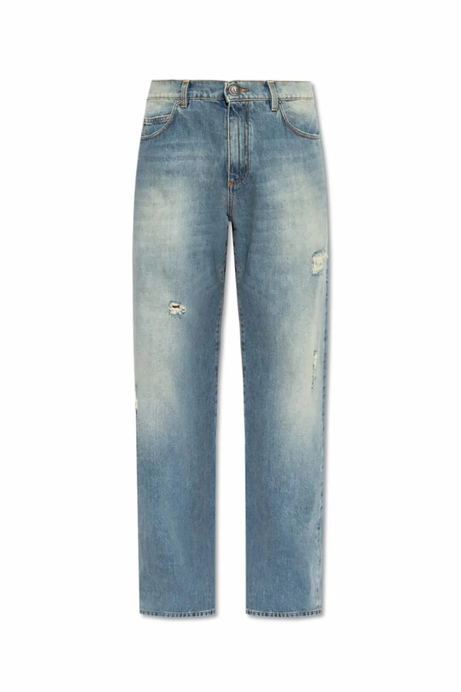 Balmain BLUE Jeans with vintage effect