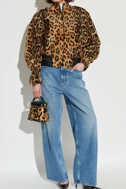 Balmain BROWN Animal print jacket