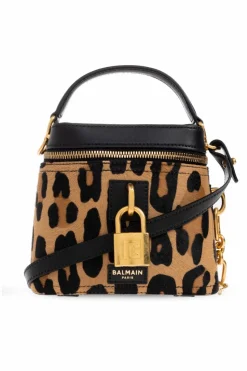 Balmain BROWN Handbag "Pulse Vanity"