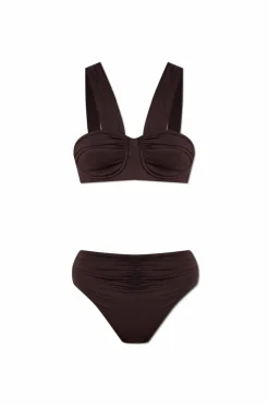Balmain BROWN One-piece bathing suit