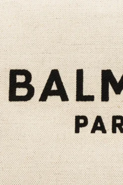 Balmain cream Balmain logo 'shopper' bag