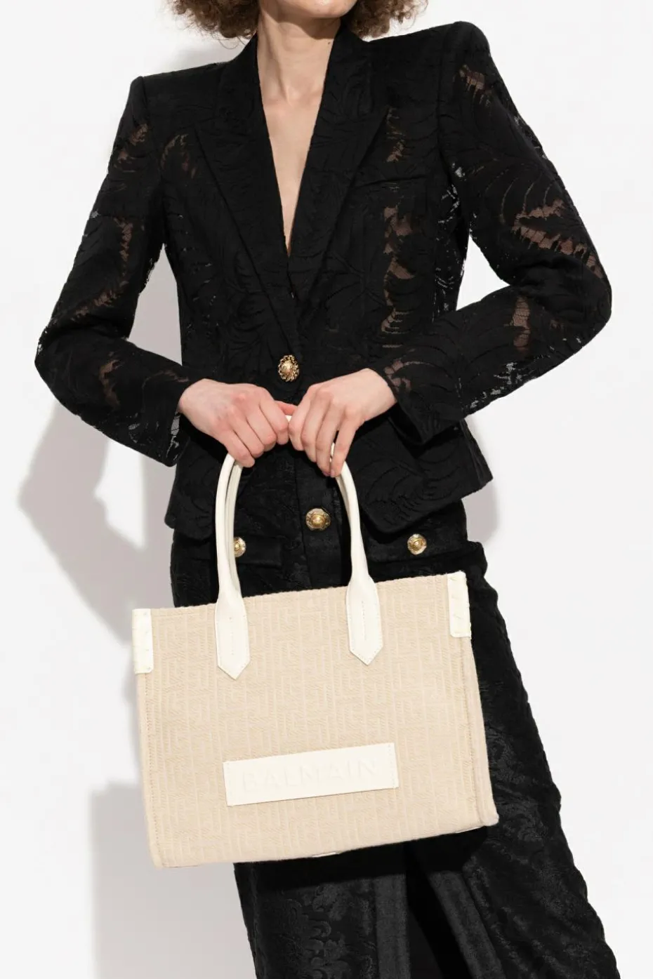 Balmain cream Handbag `B-Army 36`