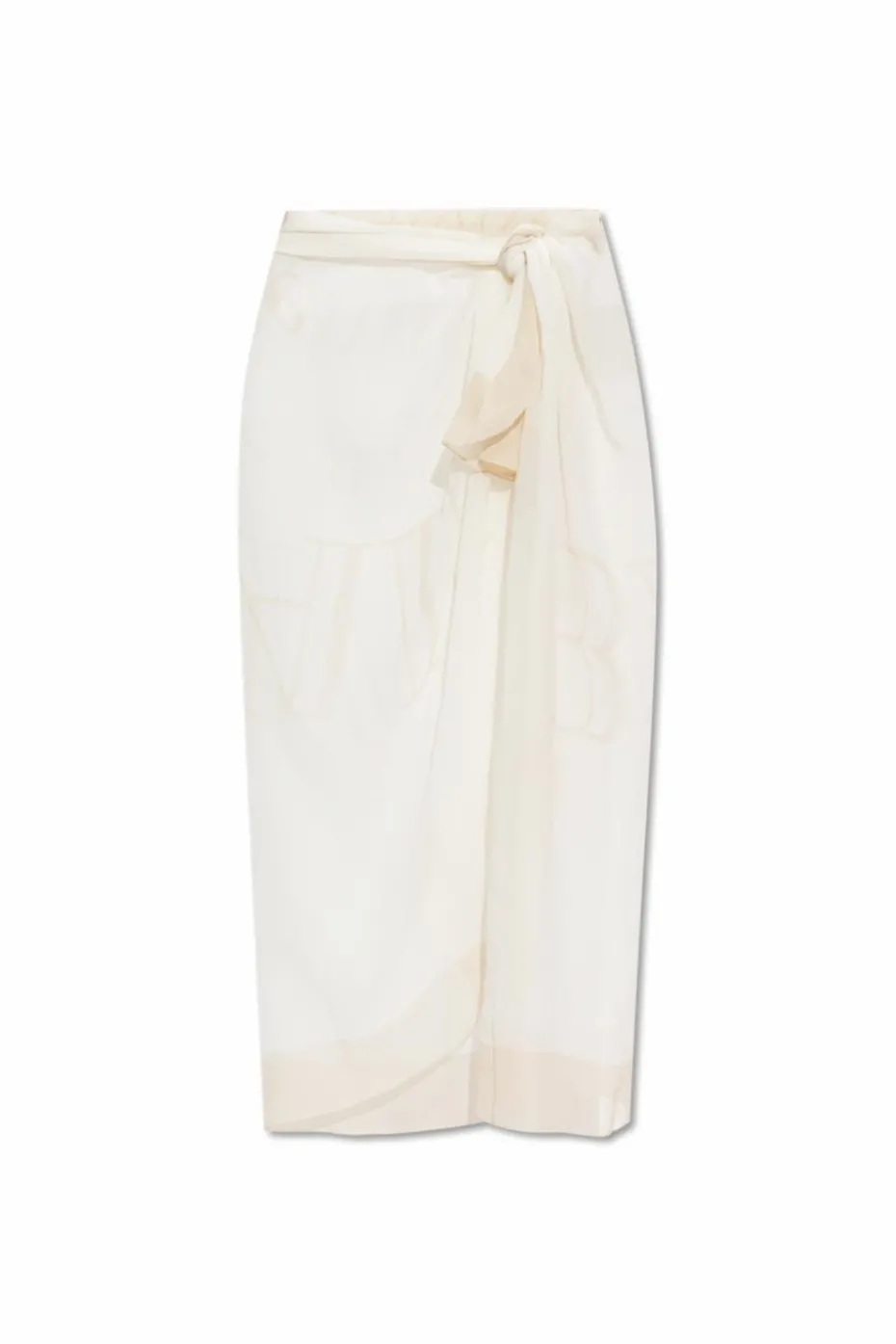 Balmain cream Silk pareo