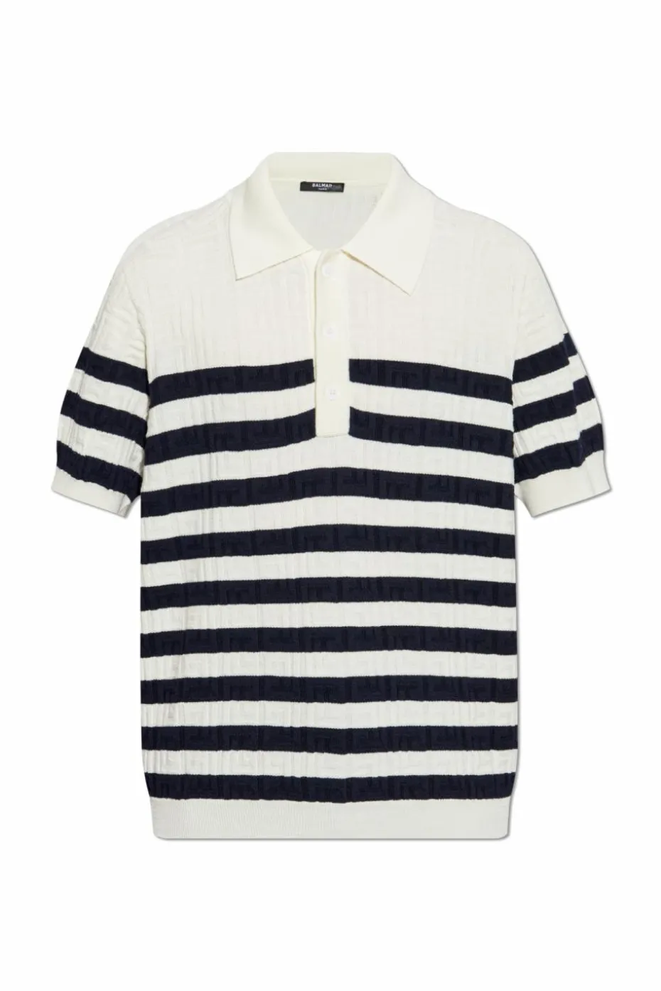 Balmain cream Wool Polo