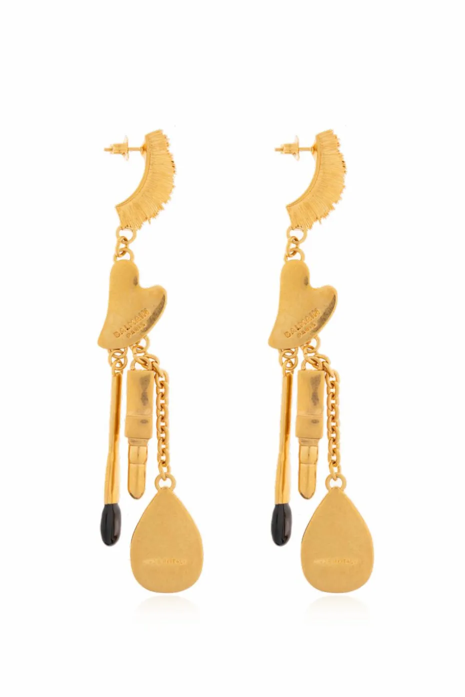 Balmain GOLD Earrings with pendants