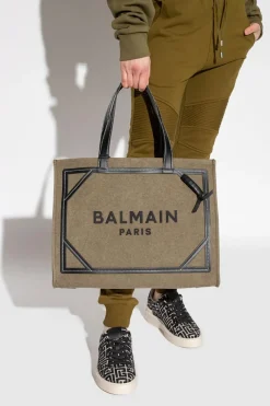 Balmain GREEN ‘B-Army’ shopper bag