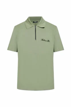 Balmain GREEN Polo with logo