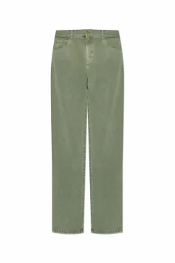 Balmain GREEN Straight-leg jeans