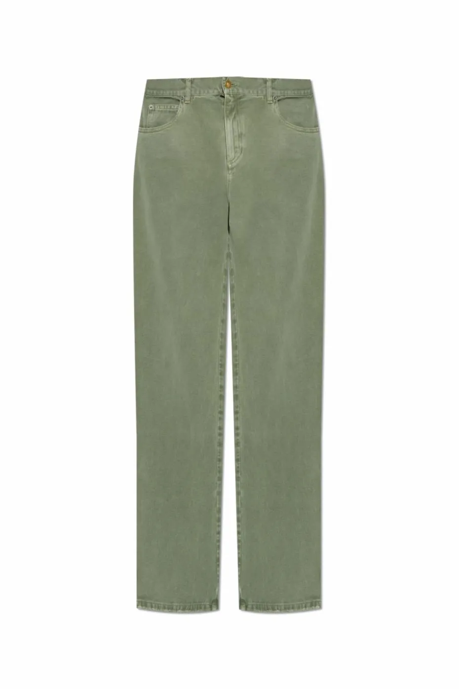 Balmain GREEN Straight-leg jeans
