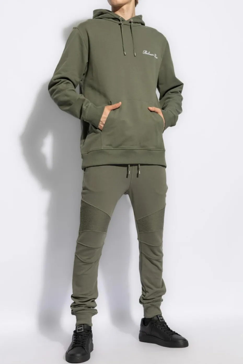 Balmain GREEN Sweatshirt with logo