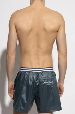Balmain GREY Swim shorts