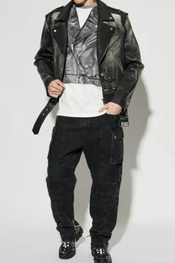 Balmain GREY T-shirt with print