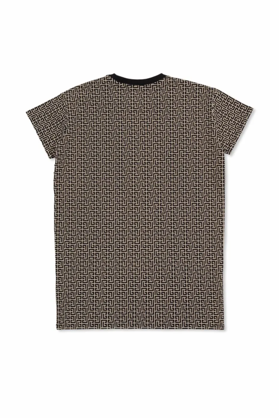 Balmain Kids beige Dress with monogram