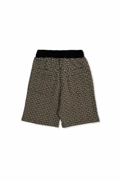 Balmain Kids BLACK Monogram shorts