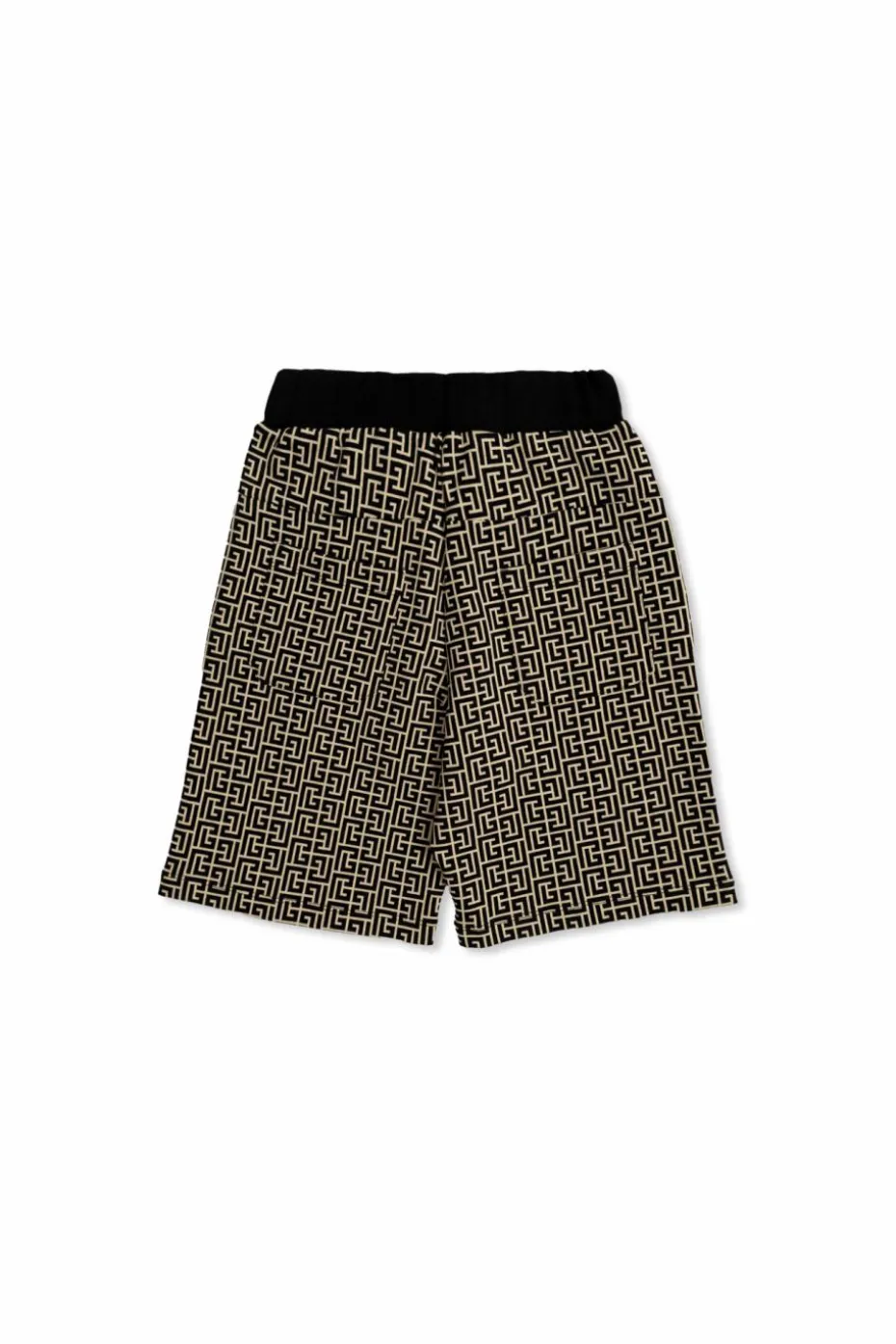 Balmain Kids BLACK Monogram shorts