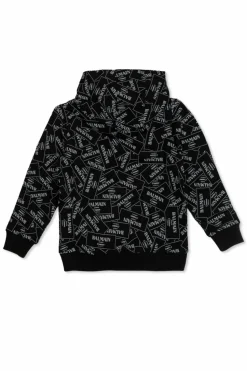 Balmain Kids BLACK Sweatshirt with logo