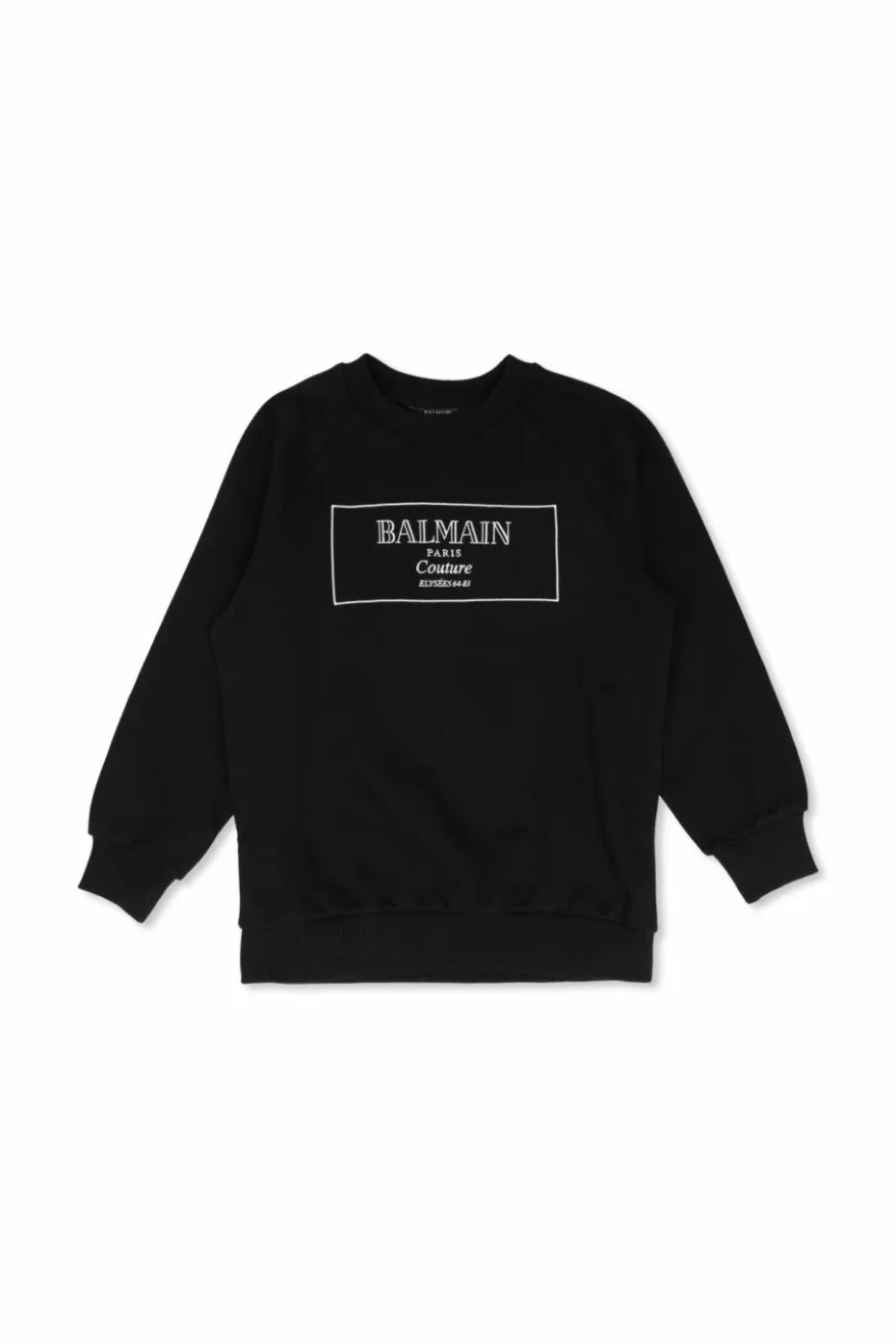 Balmain Kids BLACK Sweatshirt with logo
