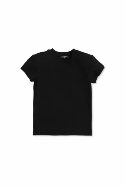 Balmain Kids BLACK T-shirt with logo