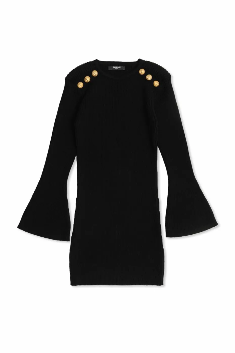 Balmain Kids BLACK Wool dress