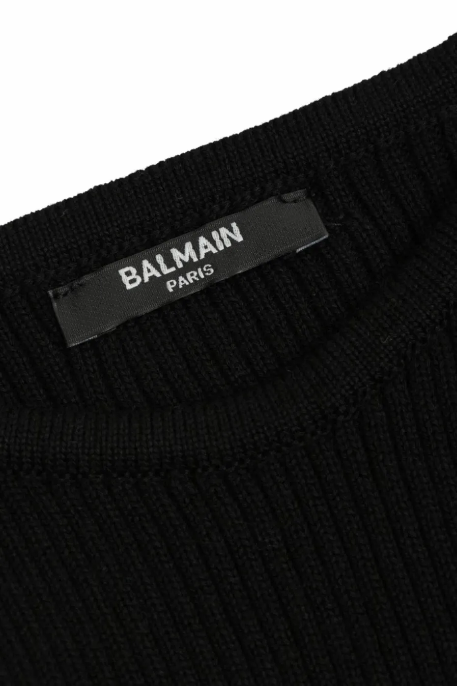 Balmain Kids BLACK Wool dress