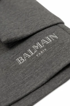Balmain Kids GREY Logo shorts