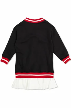 Balmain Kids NAVY BLUE Dress with logo