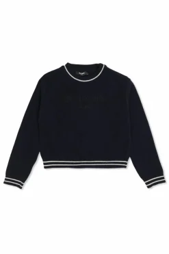 Balmain Kids NAVY BLUE Wool sweater
