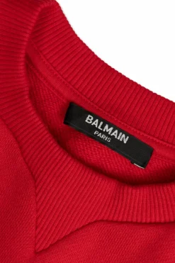 Balmain Kids RED Dress with logo