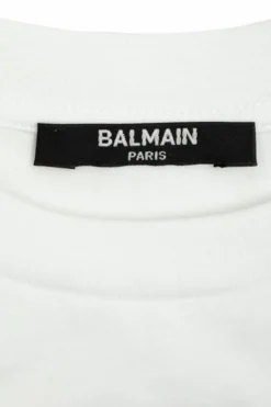 Balmain Kids WHITE T-shirt with embroidered logo