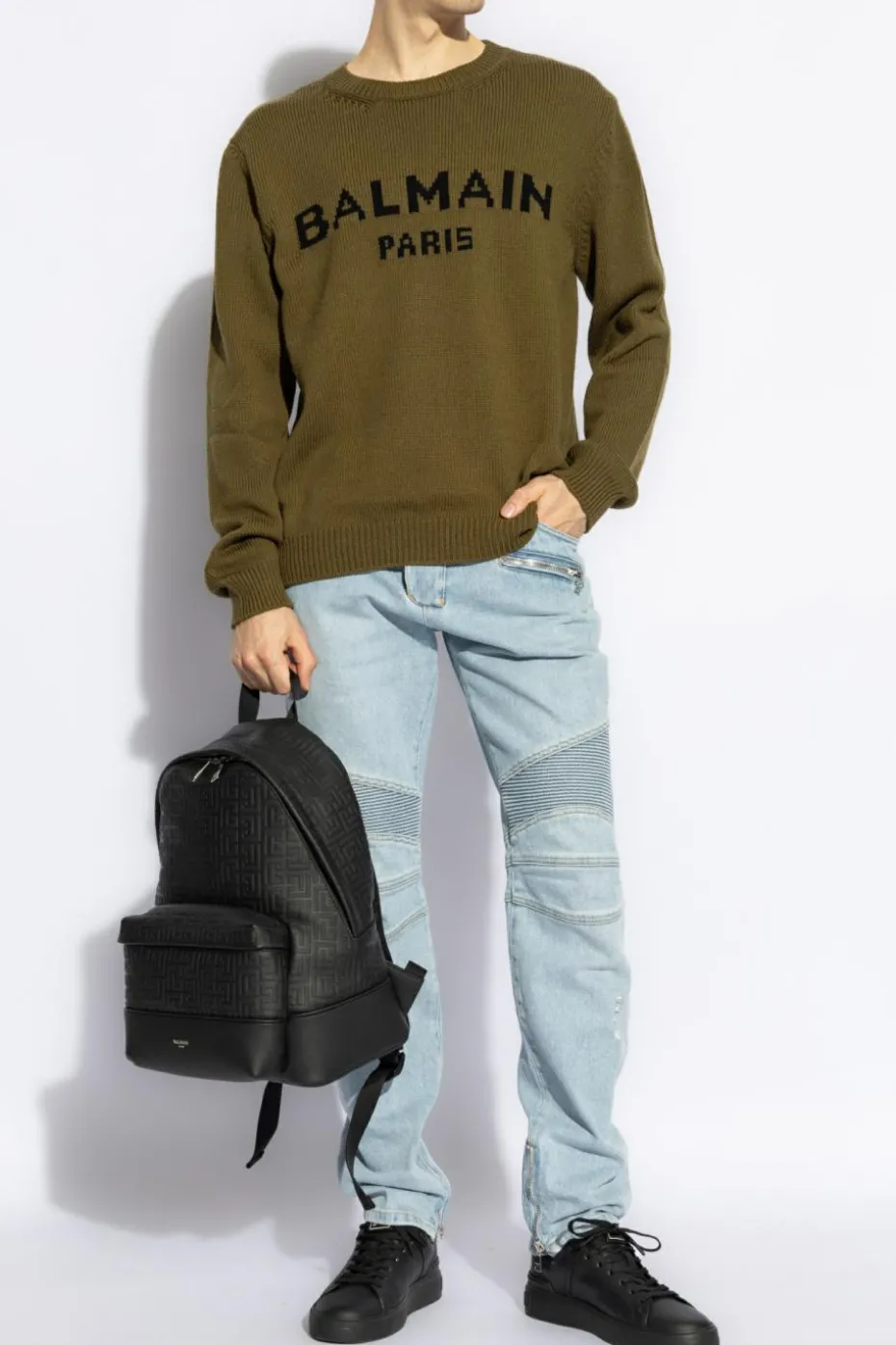 Balmain light blue Jeans with logo