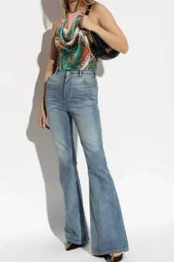 Balmain MULTICOLOUR Top with print