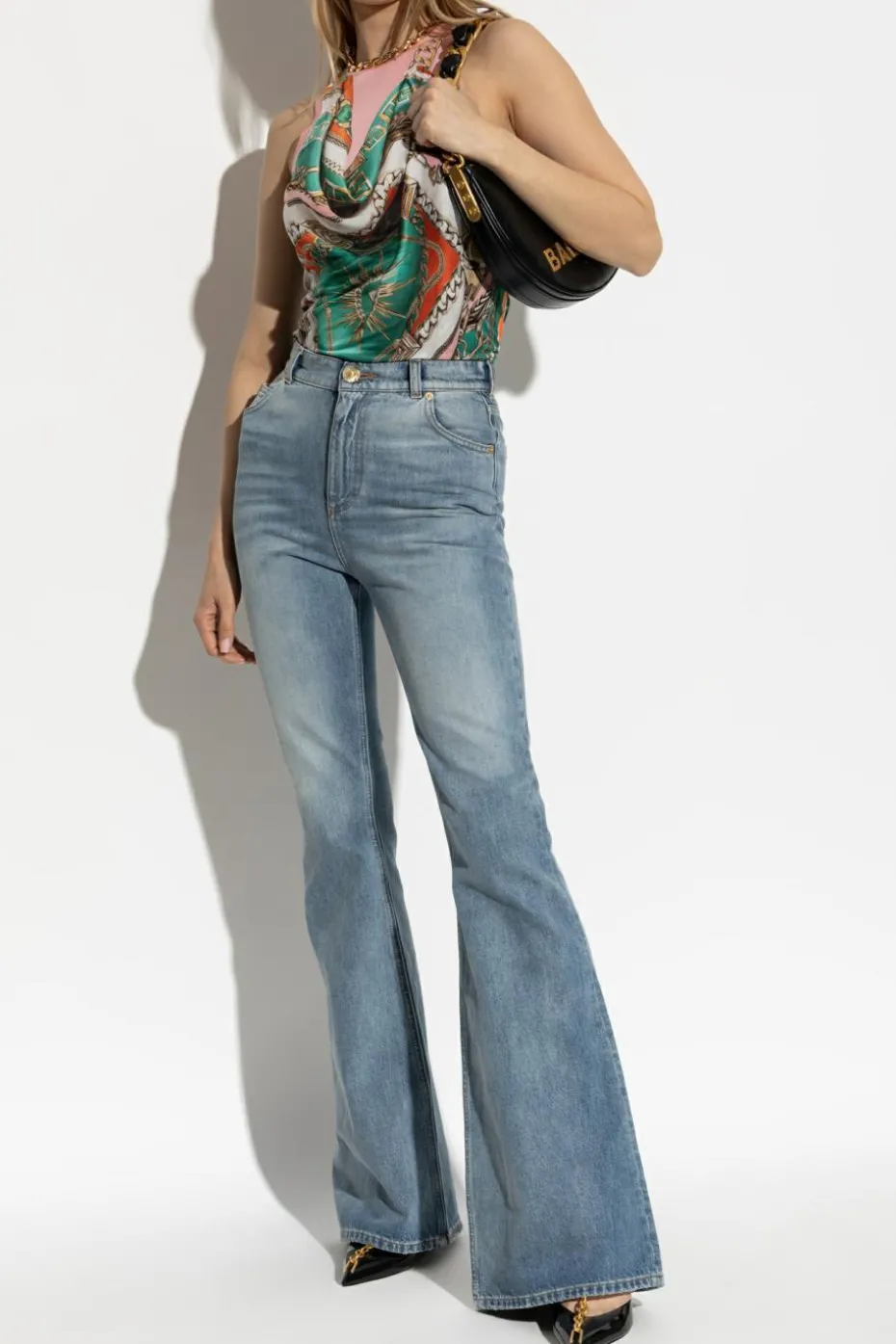 Balmain MULTICOLOUR Top with print