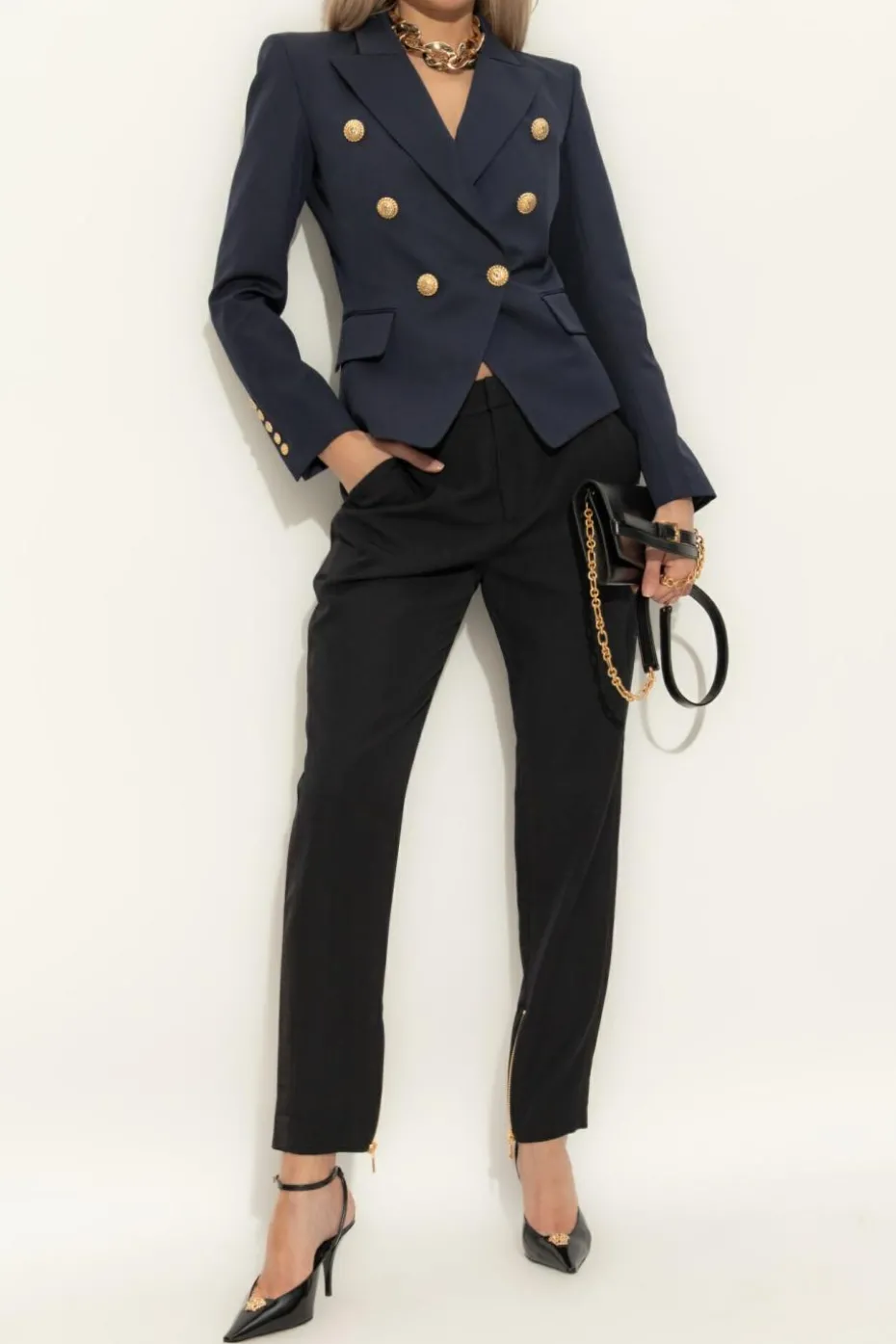 Balmain NAVY BLUE Blazer with buttons