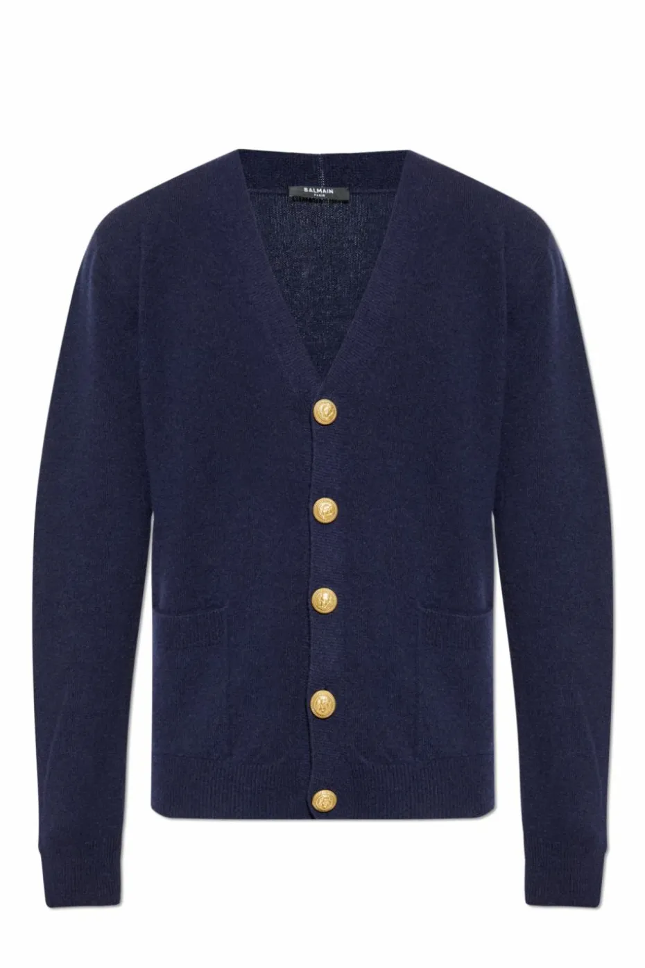Balmain NAVY BLUE Cashmere cardigan