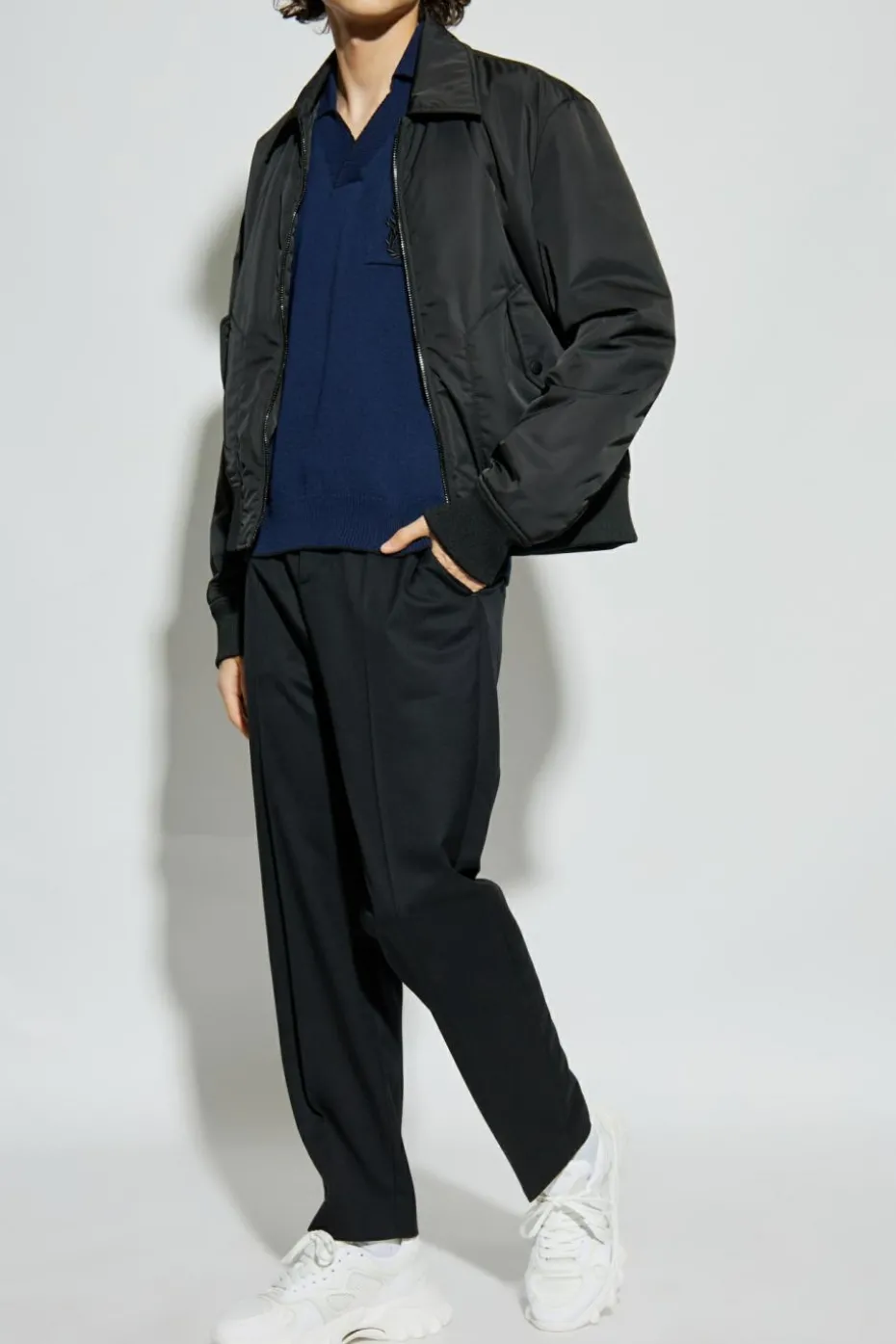 Balmain NAVY BLUE Polo with pocket